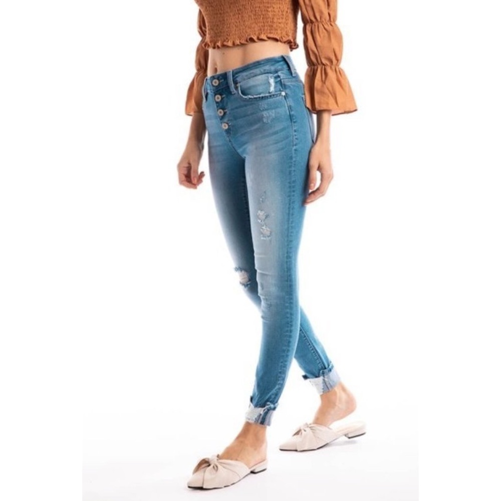 🔥KANCAN🔥 HIGH RISE ANKLE SKINNY - Picture 3 of 5